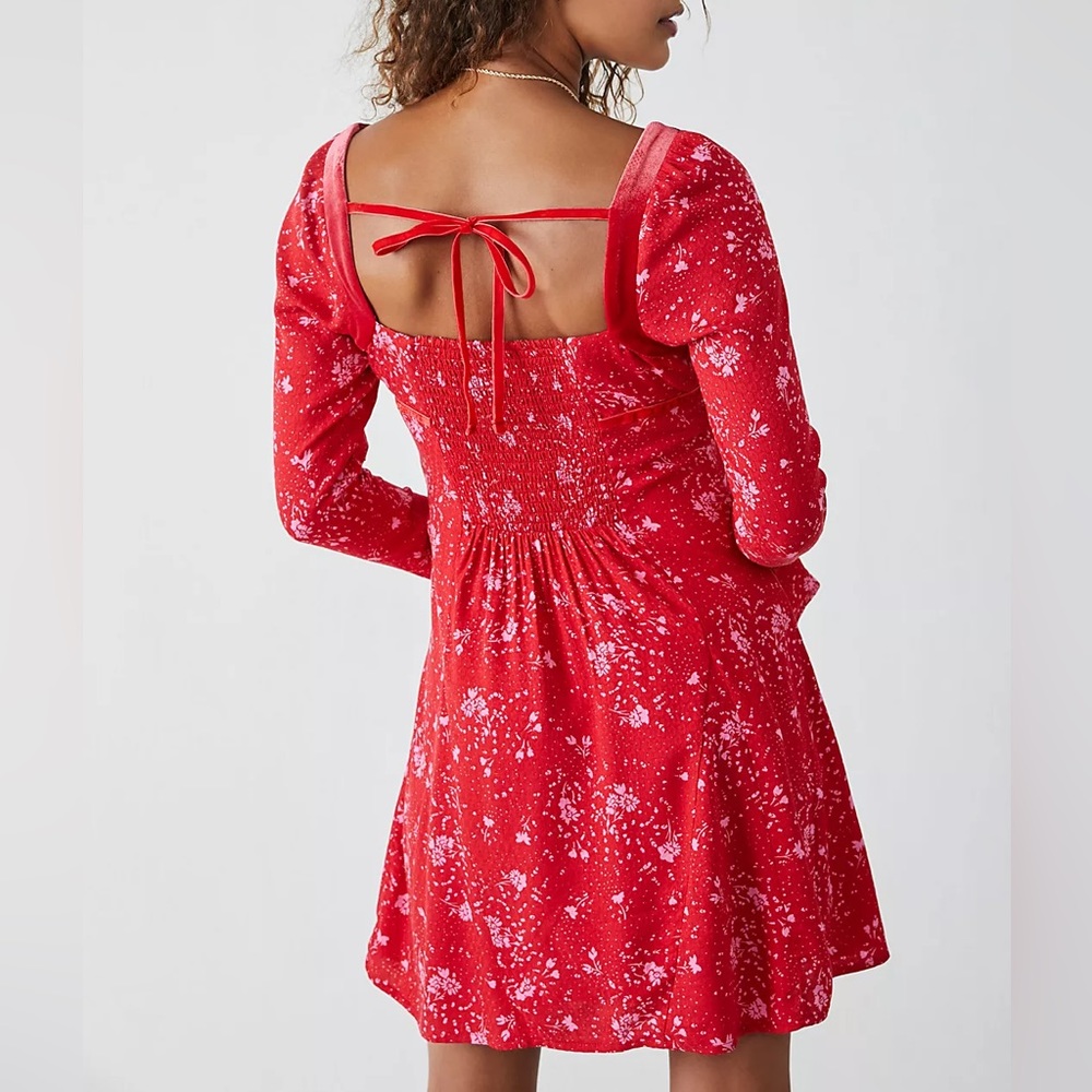 Free People Tess Bell Sleeve Mini Dress - Picture 3 of 7